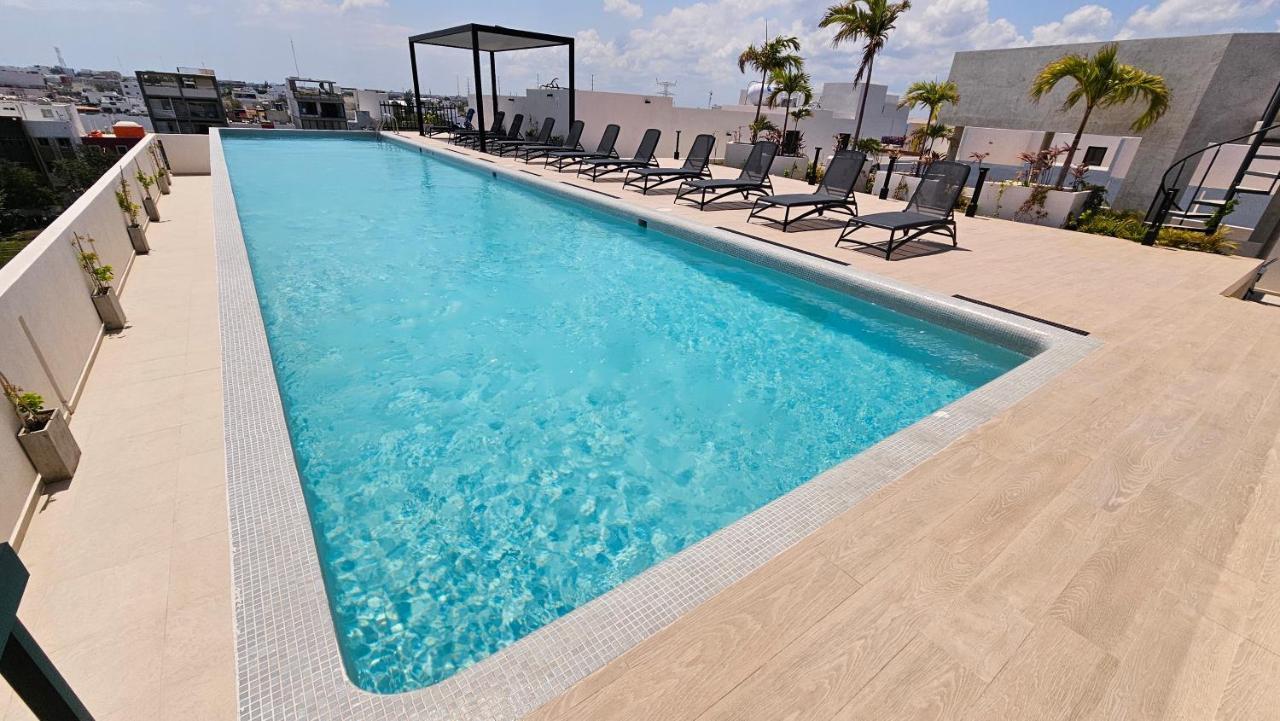 Fancy 3 Bedroom Apartments In Downtown Playa Rooftop Pool Gym Playa del Carmen Exterior photo